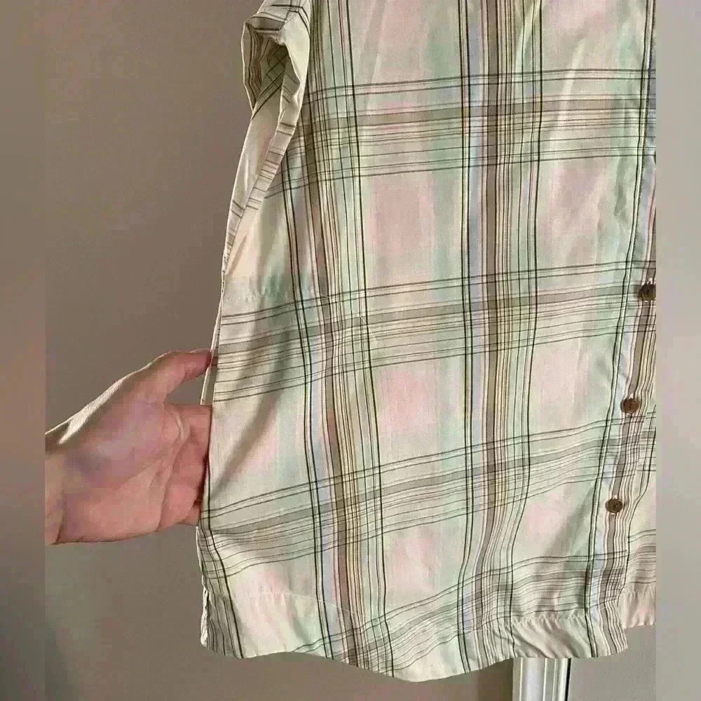 Pendleton button front shirt plaid with pockets 1… - image 8